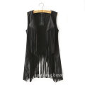 Wholesale Fashion Women Sleeveless Tassel Cardigan